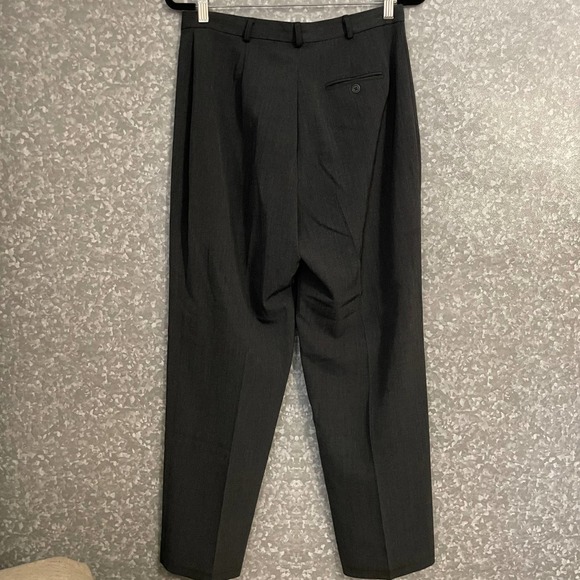 Lauren Ralph Lauren Gray Tweed Flat Front Pants - Petite Size 14P - High Rise - Picture 5 of 5